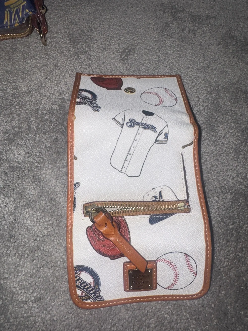 Dooney & Bourke Brewers Baseball Print Wallet